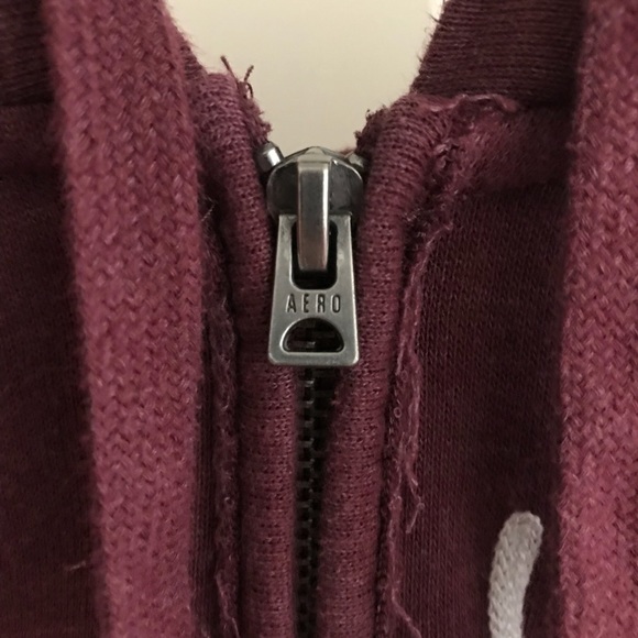 AEROPOSTALE maroon zip up jacket - Picture 5 of 8